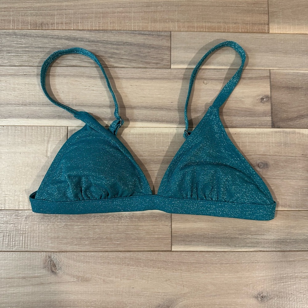 Teal Triangle Bralette